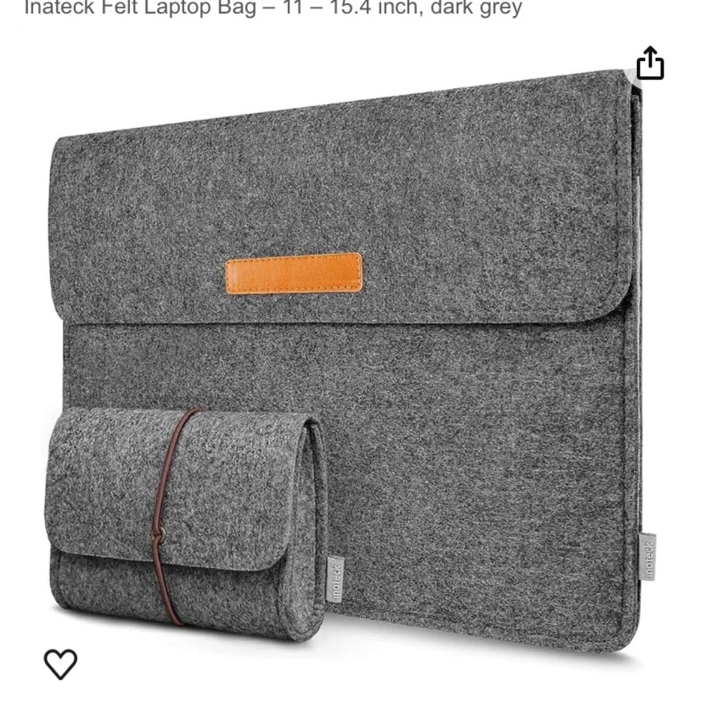 Grey Felt Laptop and Cable Cases | Inateck